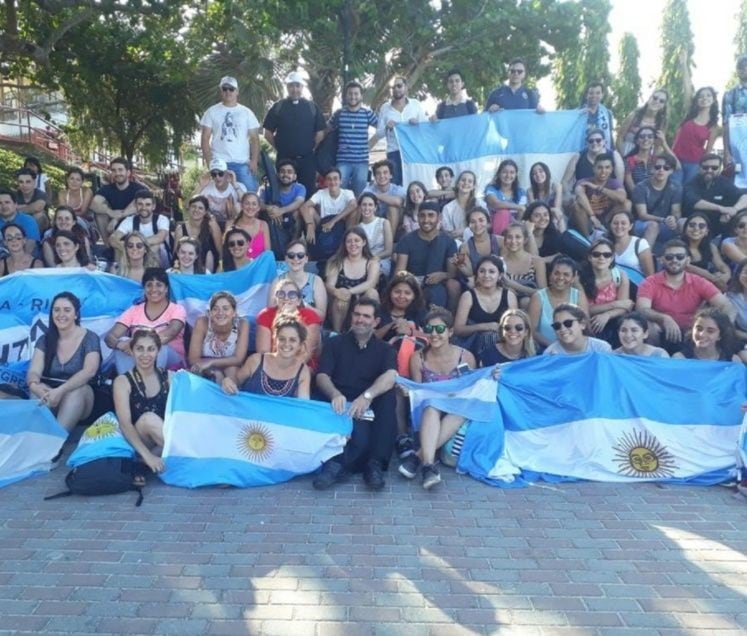 Los representantes sanjuaninos en la XXXIV edición de la Jornada Mundial de la Juventud.