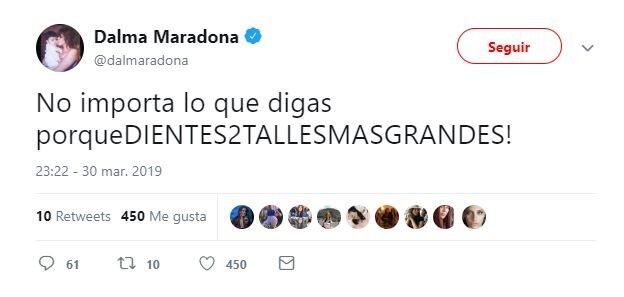 Los dichos de Dalma Maradona contra Matías Morla (Twitter)