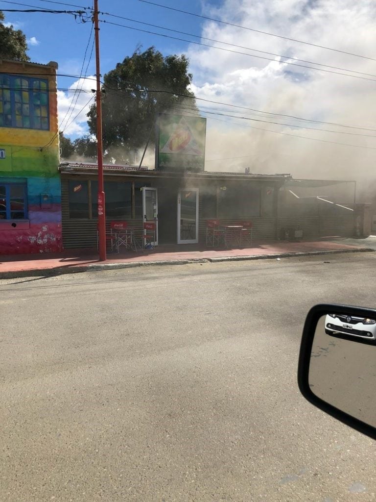 El incendio se produjo a la tarde.