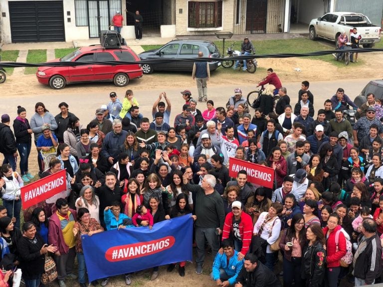 Nito Artaza eligió el barrio Alta Gracia para el acto de cierre de campaña.