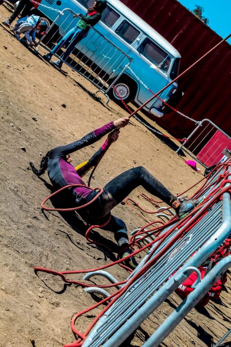 Estefanía Payero en plena competencia. (Foto: gentileza Estefanía Payero).