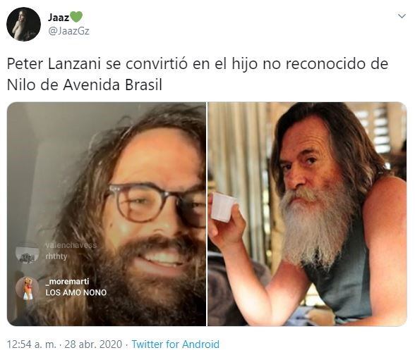 Los memes sobre el look de Peter Lanzani (Web)