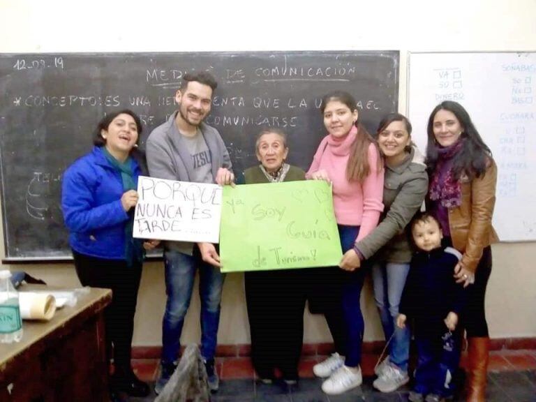 Martita se recibió a los 75 años