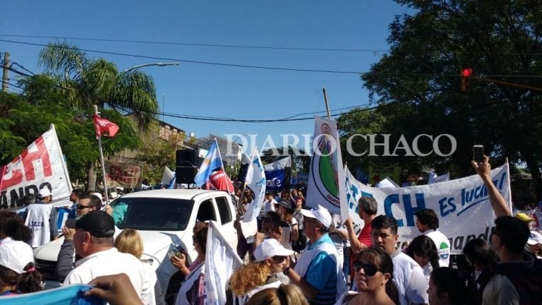 Marchas docentes en Resistencia y Barranqueras. Foto: Diario Chaco.