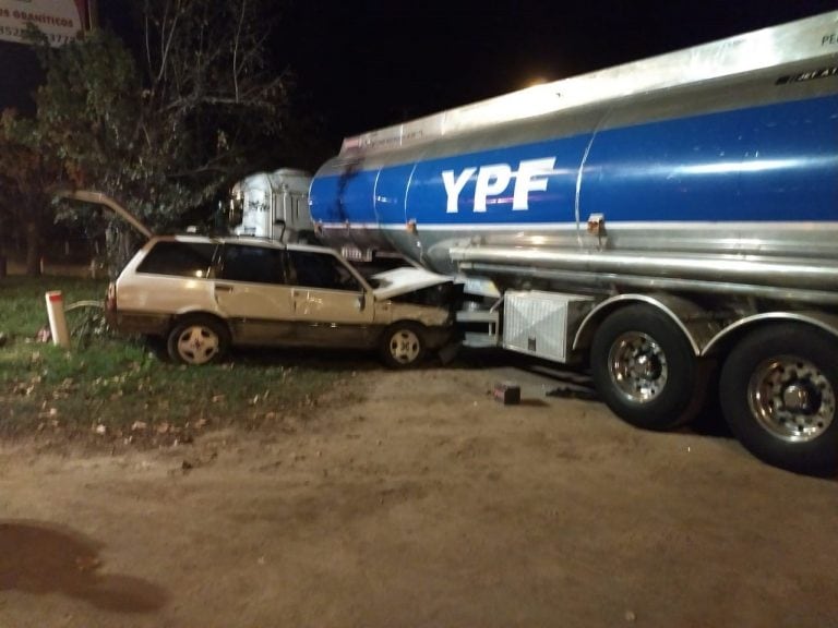 Accidente en calle La Cancha (Prensa Policía)