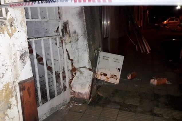 Derrumbe de una casa en Santa Fe. (Telefe)