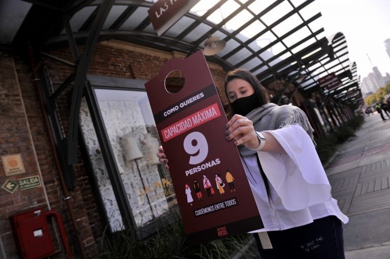 Reapertura de Distrito Arcos Shoping en Buenos Aires. (Foto: Clarín)