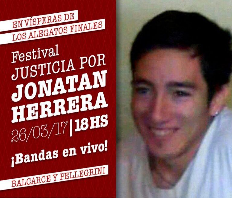 Festival en instancias final del juicio por la muerte de Jonatan Herrera