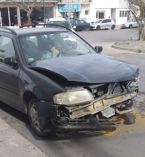 Choque en Av.Perón y Lavalle