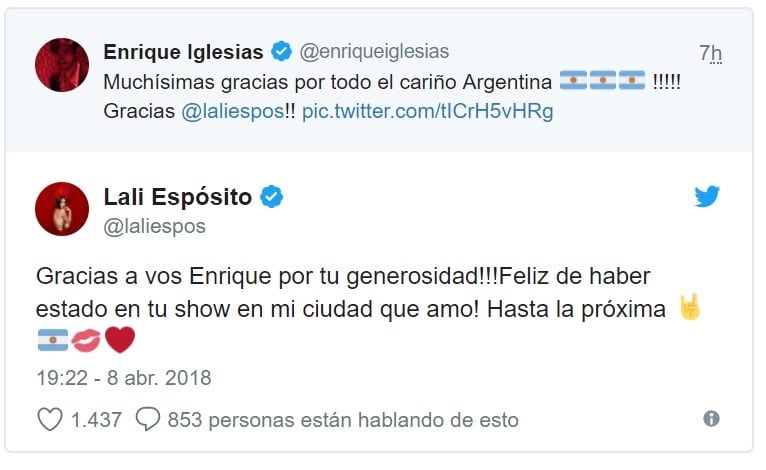 Lali Espósito.