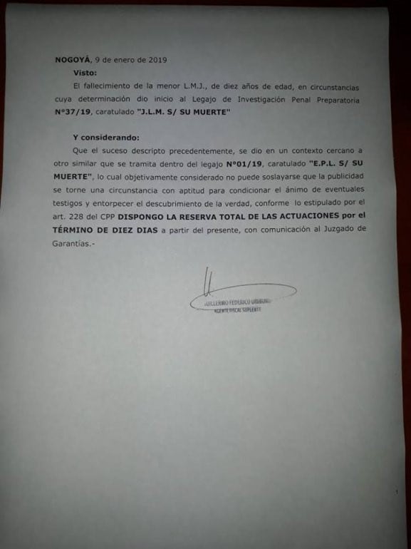 Investigan si el hermano una de las niñas fallecidas en Nogoyá también está infectado