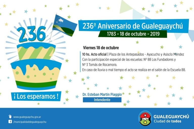 Acto aniversario 10 horas, en Escuela Nº88 Los Fundadores
Crédito: MDG