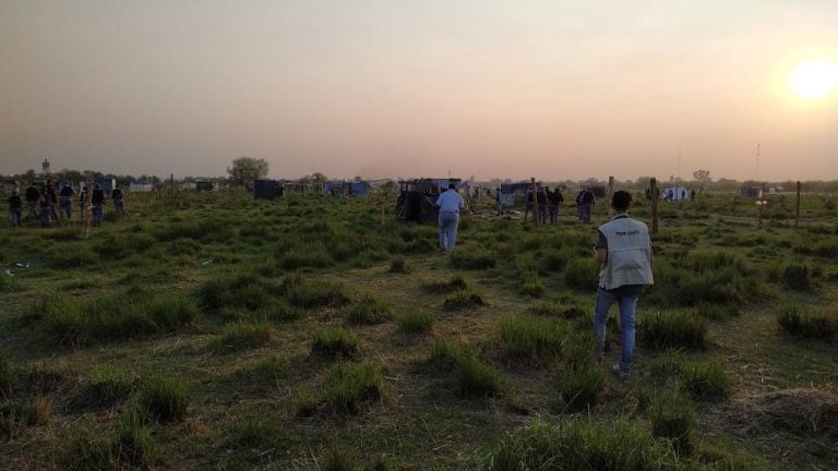 Se ejecutó operativo policial para el desalojo de terrenos usurpados. (Vía Resistencia).