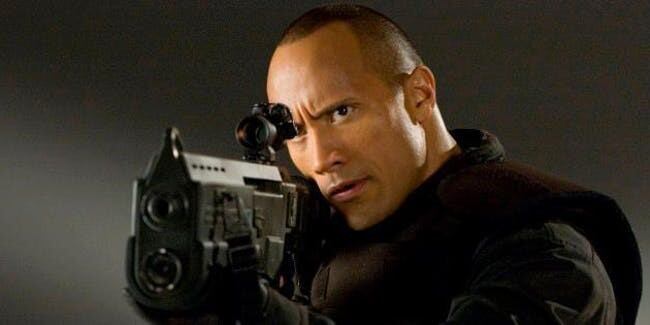 Dwayne Johnson protagonizando "Doom" en 2005. (Foto: Web)