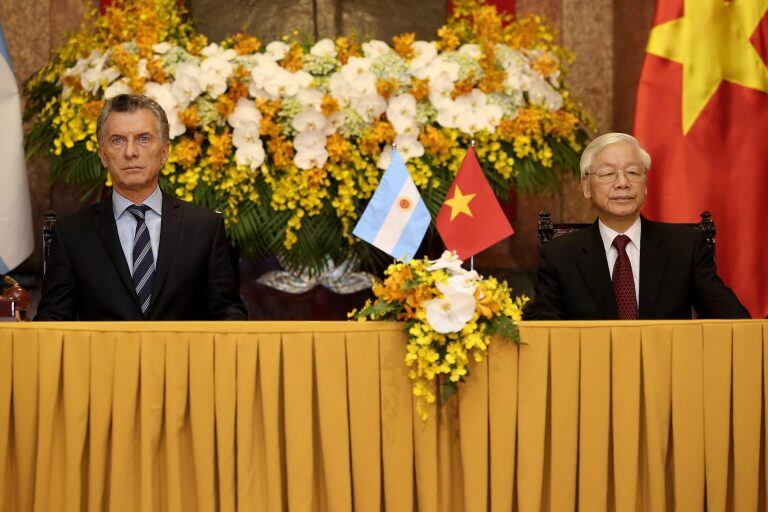 Mauricio Macri en Vietnam. (EFE)