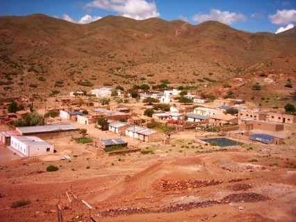 El pueblito Cobres, enclavado en plena Puna salteña.