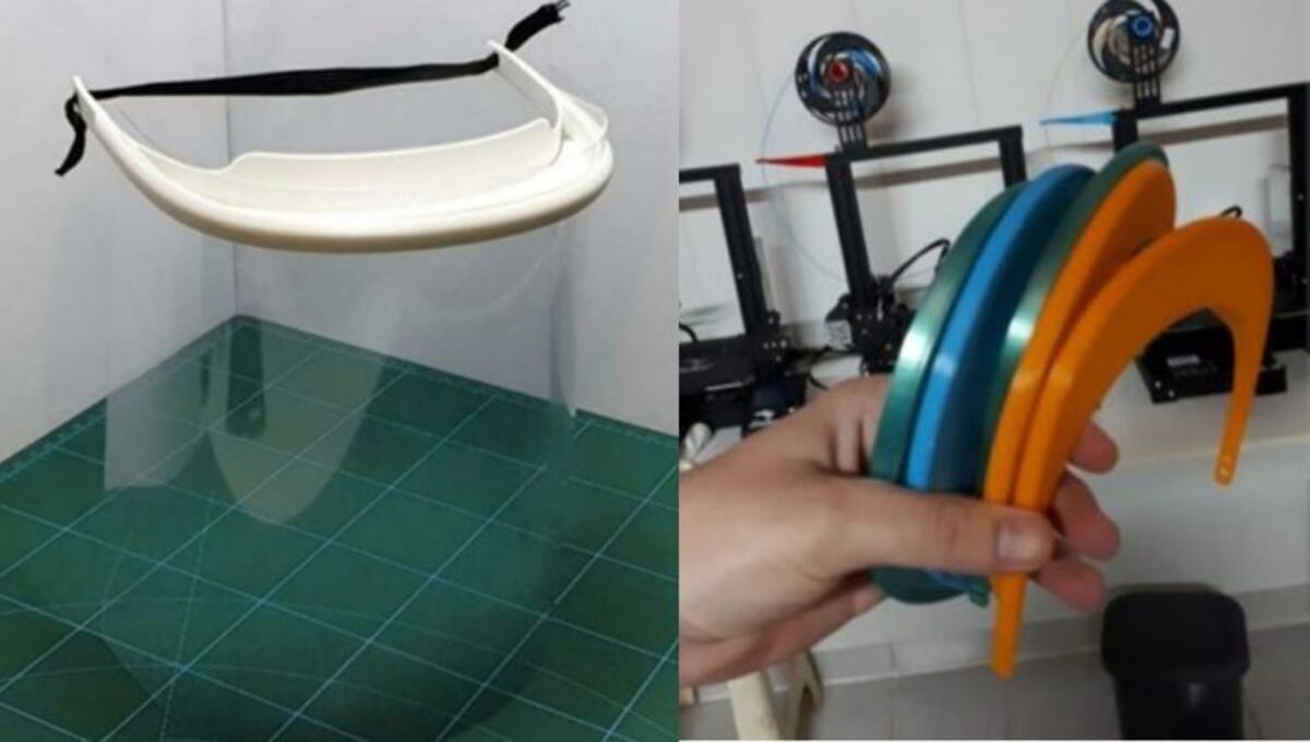 Emprendedores chaqueños fabrican máscaras para trabajadores de la salud