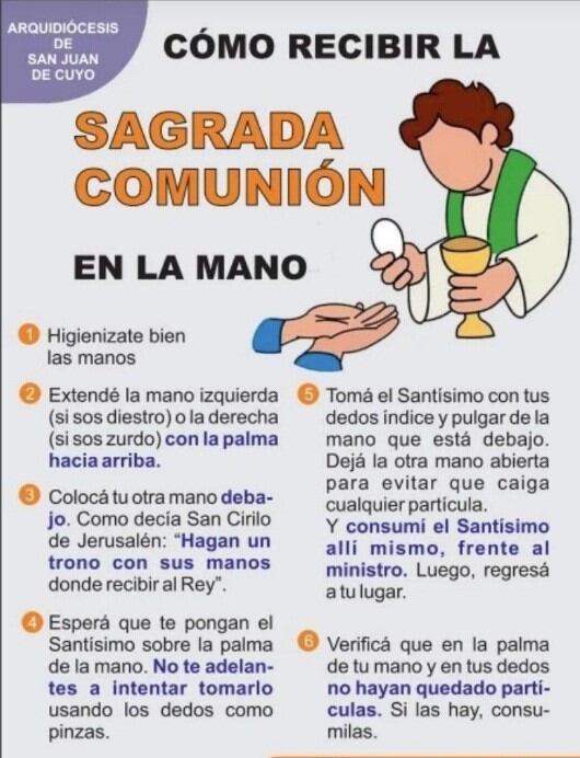 Cómo recibir la sagrada comunión.