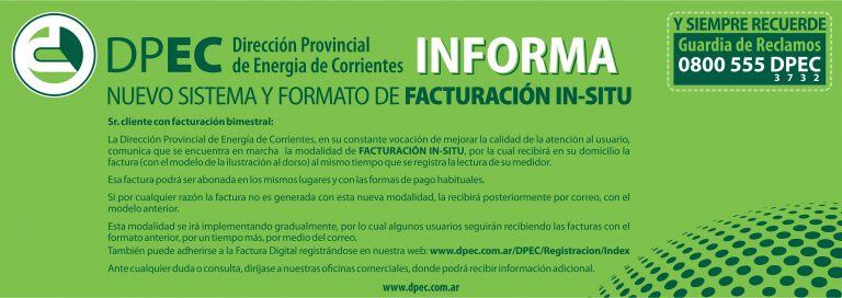 Por cualquier información Dpec atiende al usuario.