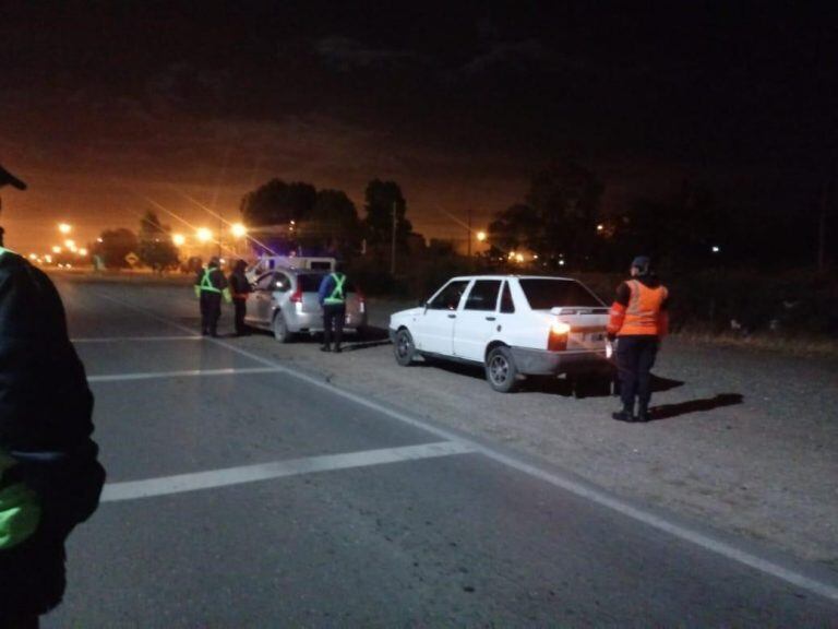 Los controles fueron en la madrugada del domingo.