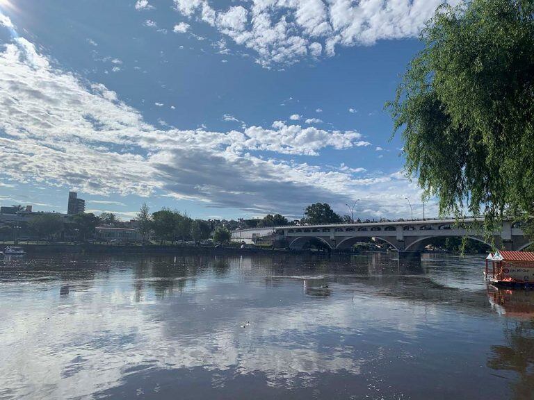 El lago San Roque este viernes, con tres metros más de agua.