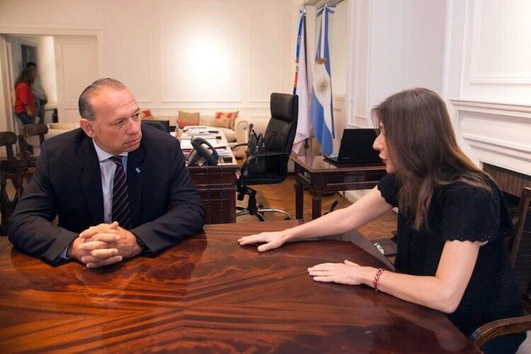 Sabina Frederic y Sergio Berni. (prensa: Seguridad)