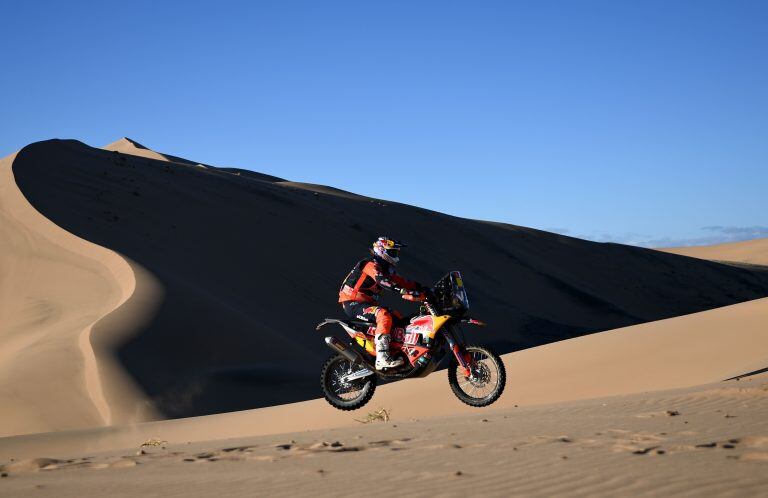 Toby Price (KTM), ganador del primer día. Ya venció dos veces el Dakar.