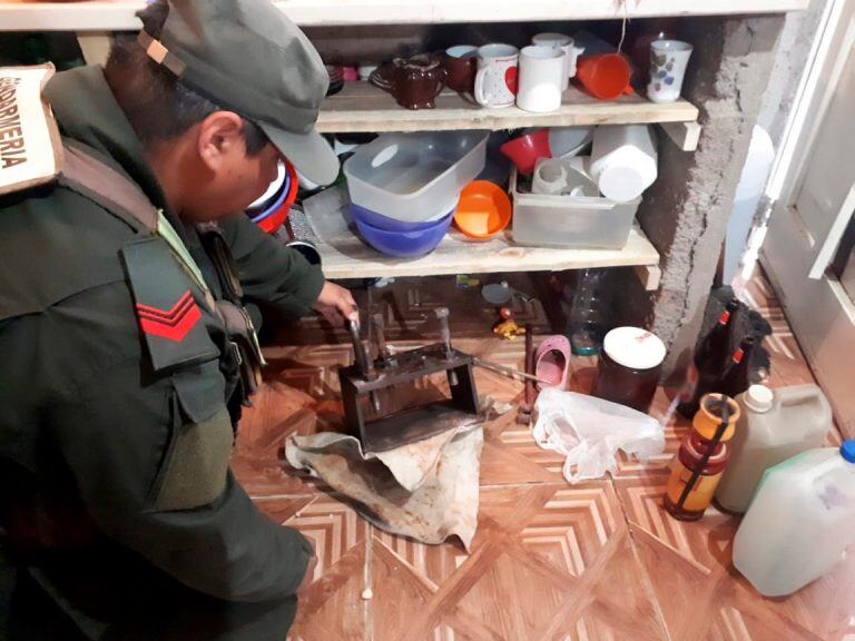 Gendarmería actuó en el operativo. Foto: Gendarmería Nacional.