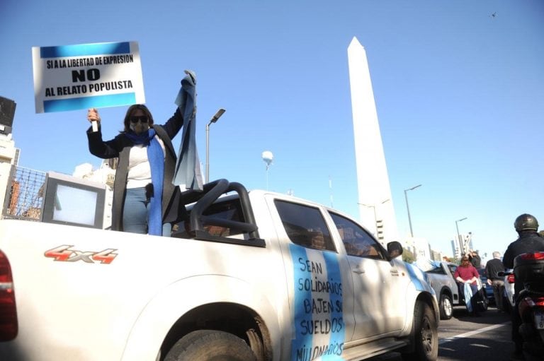 Marcha 17A: masiva concentración en el Obelisco (Foto: Federico Lopez Claro)