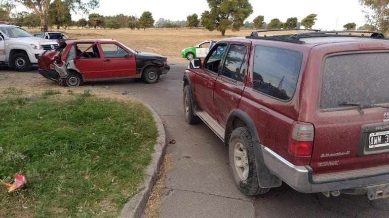 Un hombre hospitalizado tras un accidente de tránsito