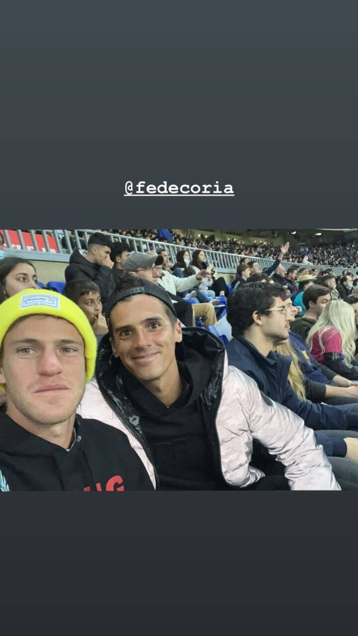 El "Peque" Schwartzman y Coria cerraron el lunes viendo al Barcelona.