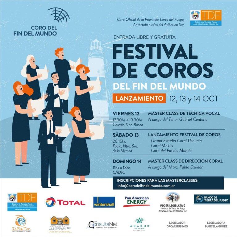 Lanzamiento del Festival de Coros del Fin del Mundo