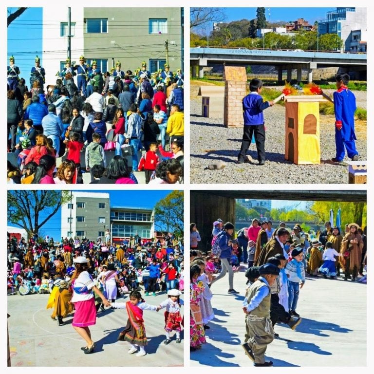 En vísperas del 207º aniversario del Éxodo Jujeño, la comunidad de los seis CDI pertenecientes a la Secretaría de Niñez, Adolescencia y Familia y al Centro de Día "Sol Para Todos", realizó la evocación de los sucesos de agosto de 1812.