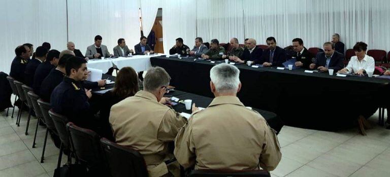 El secretario de Seguridad encabezó la reunión.