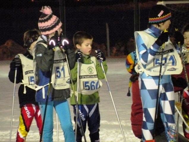 Los niños, los protagonista de la Mini Marchablanca en Ushuaia