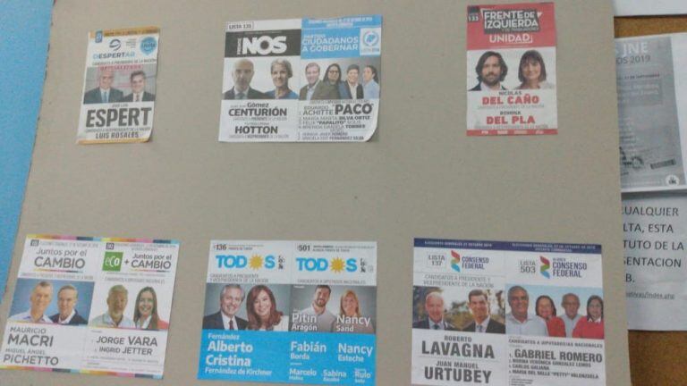 Estas son las boletas oficializadas en Corrientes