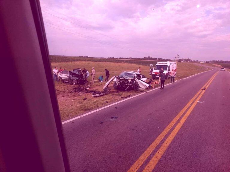 El accidente fatal de la ruta 8 se cobró dos vidas.