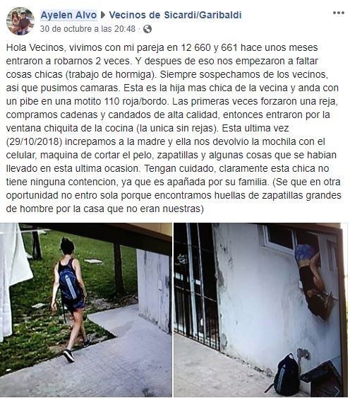 Esta fue la publicación que hicieron en Facebook.