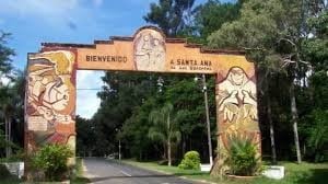 Entrada a la localidad de Santa Ana en Misiones. (WEB)