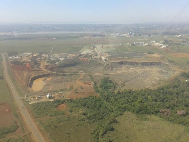 Cantera de piedra explotada por la empresa Carlos Enríquez S.A.