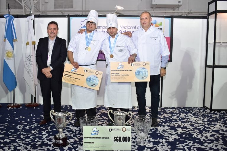 Los ganadores del Campeonato Argentino de Pastelería.