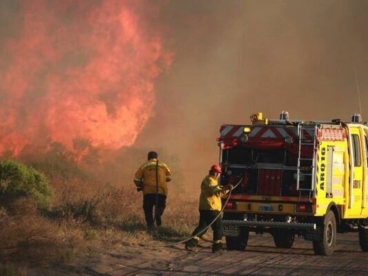 Nuevamente hay focos de incendios en el Sur mendocino.