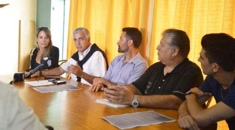 Los organizadores de los carnavales, en conferencia de prensa (La Arena)