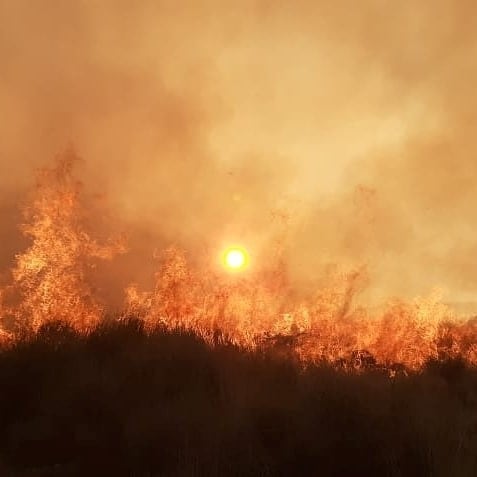 Incendio en las Altas Cumbres