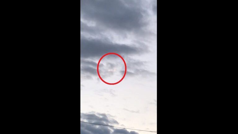 ¿Ángeles en el cielo de Salta?. (Foto: Captura de video)