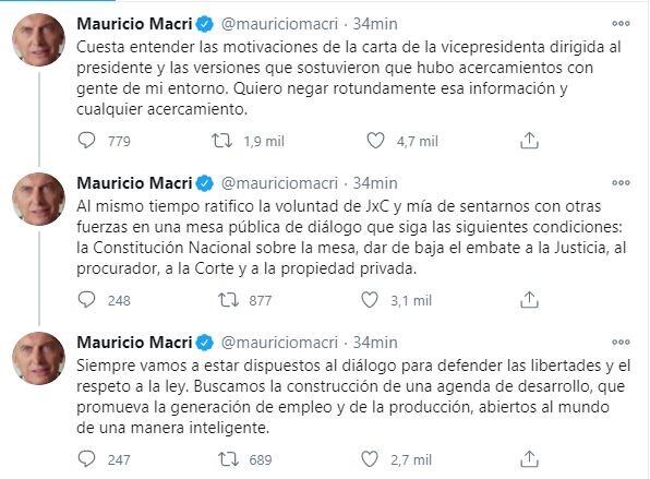 Macri salió plantear las condiciones de JxC para sumarse al gran pacto político que reclamó Cristina Kirchner.