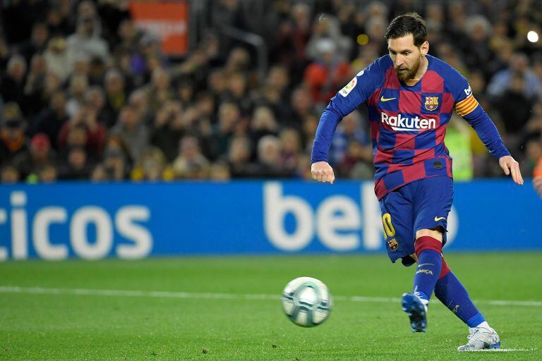 Lionel Messi lleva 16 temporadas en la primera de Barcelona. (AFP)