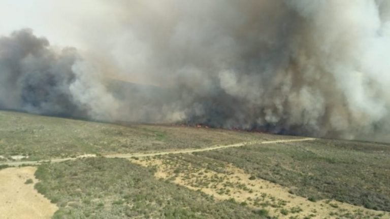 El incendio fue en el paraje El Recuerdo.