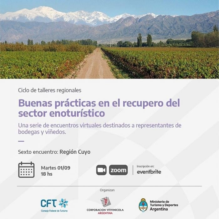 Ciclo de talleres regionales orientado a bodegas y viñedos que trabajen el enoturismo.