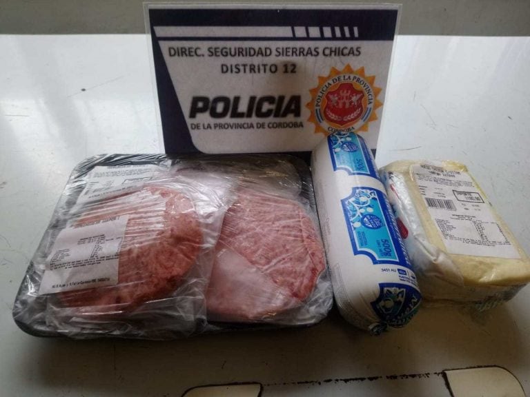 Robo en  un supermercado de Villa Allende (Foto: Diario Sierras)